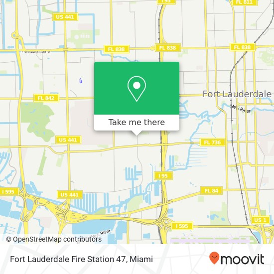 Fort Lauderdale Fire Station 47 map