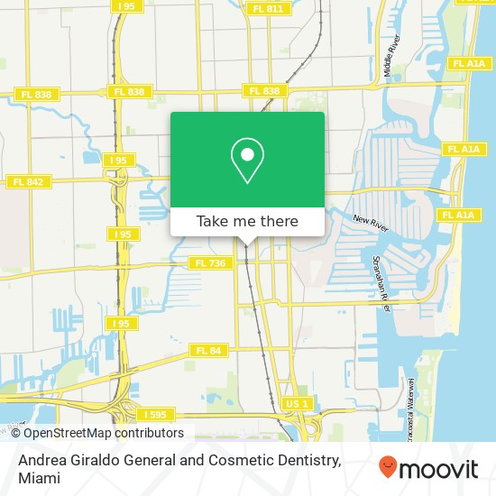 Andrea Giraldo General and Cosmetic Dentistry map