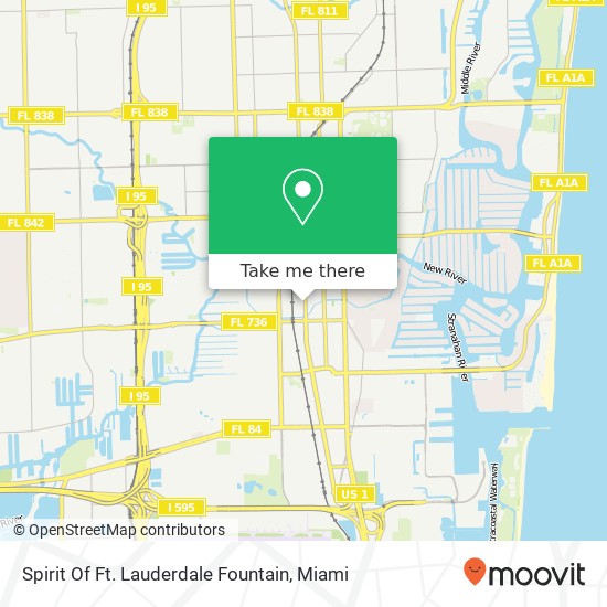 Spirit Of Ft. Lauderdale Fountain map