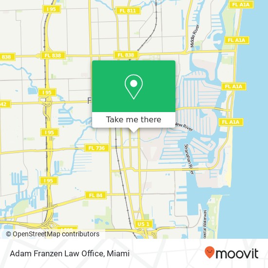 Adam Franzen Law Office map