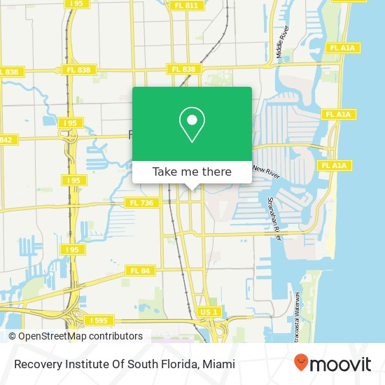 Recovery Institute Of South Florida map