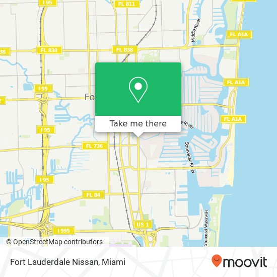 Fort Lauderdale Nissan map