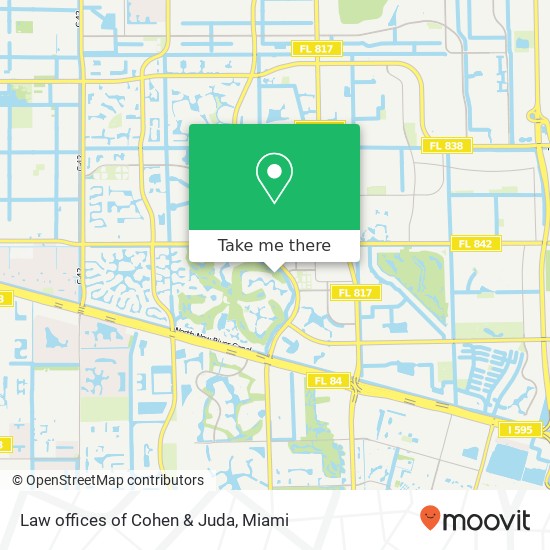 Mapa de Law offices of Cohen & Juda