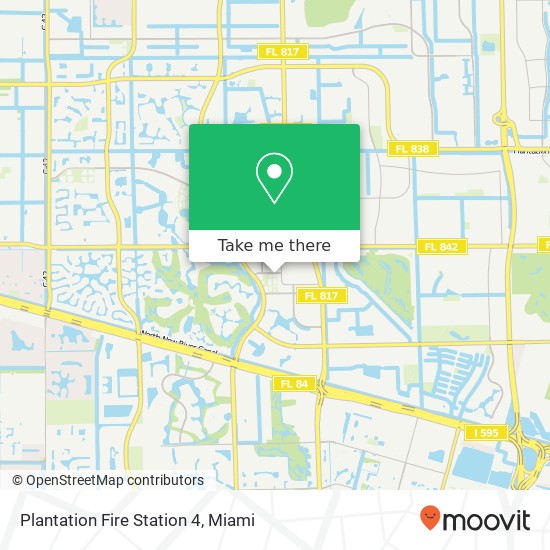 Plantation Fire Station 4 map