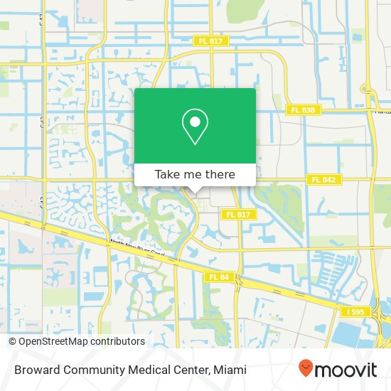 Mapa de Broward Community Medical Center