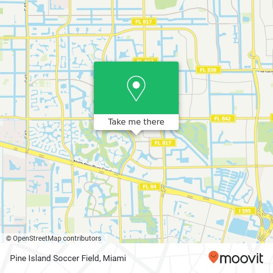 Pine Island Soccer Field map