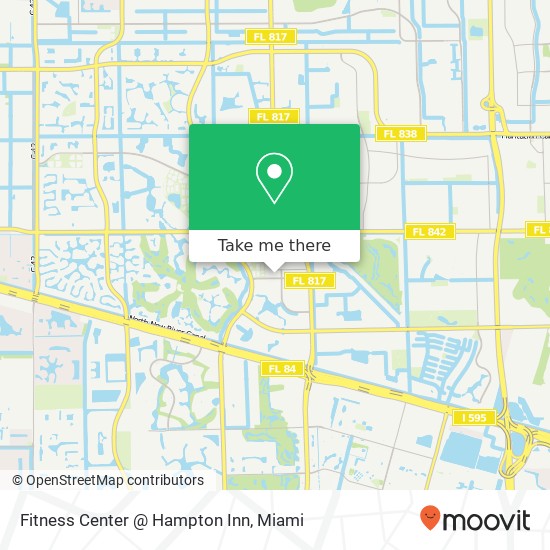 Mapa de Fitness Center @ Hampton Inn