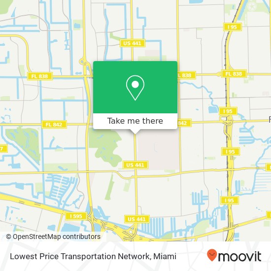 Mapa de Lowest Price Transportation Network