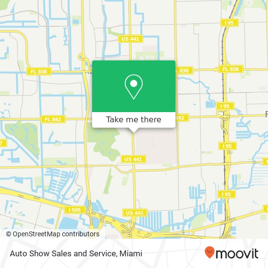 Auto Show Sales and Service map