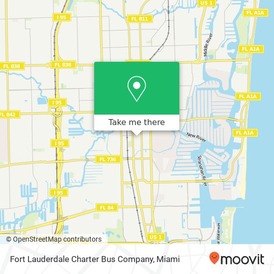 Fort Lauderdale Charter Bus Company map