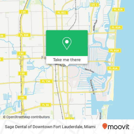 Sage Dental of Downtown Fort Lauderdale map