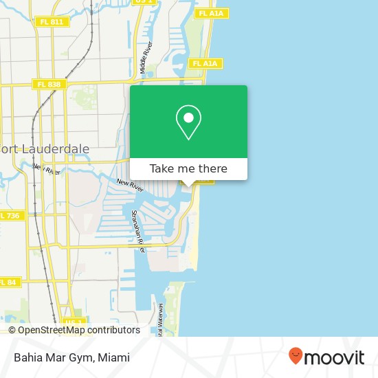 Bahia Mar Gym map
