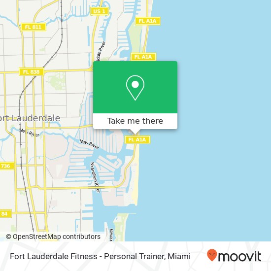 Mapa de Fort Lauderdale Fitness - Personal Trainer