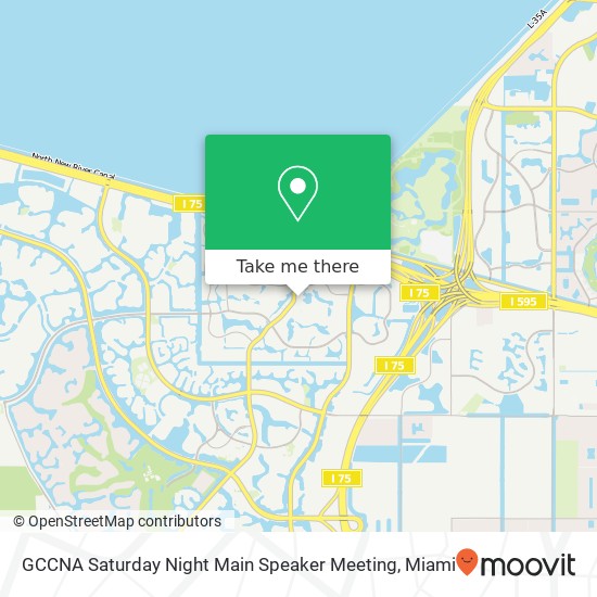 GCCNA Saturday Night Main Speaker Meeting map