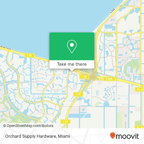 Mapa de Orchard Supply Hardware