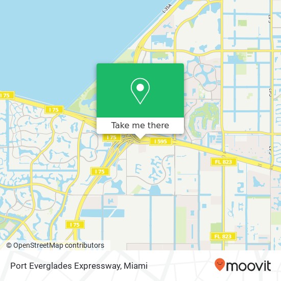 Mapa de Port Everglades Expressway