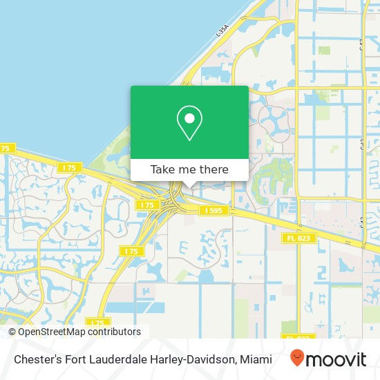 Chester's Fort Lauderdale Harley-Davidson map