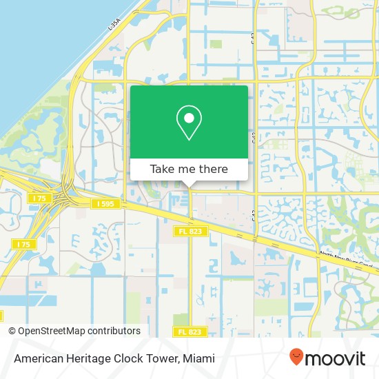 American Heritage Clock Tower map