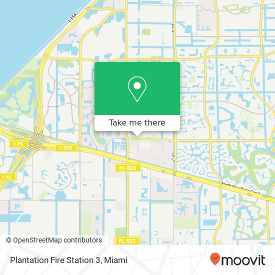 Plantation Fire Station 3 map