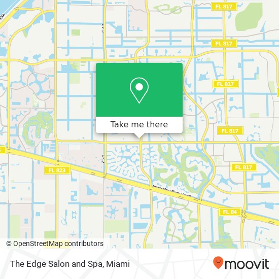 Mapa de The Edge Salon and Spa