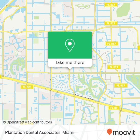 Plantation Dental Associates map