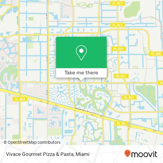 Mapa de Vivace Gourmet Pizza & Pasta