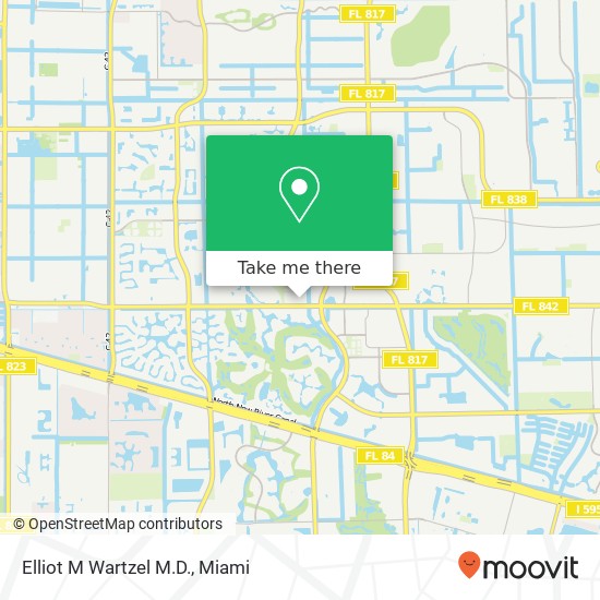 Elliot M Wartzel M.D. map