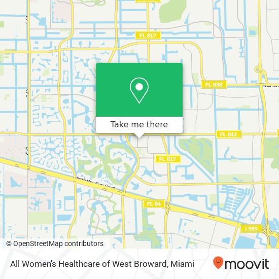 All Women's Healthcare of West Broward map