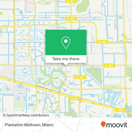 Plantation Midtown map