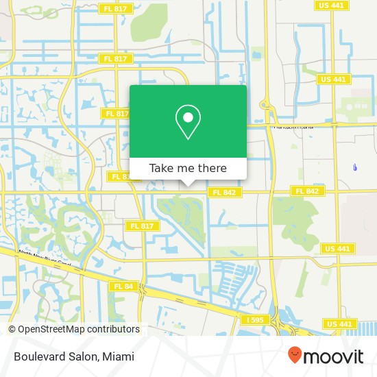 Boulevard Salon map