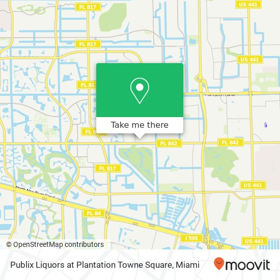 Mapa de Publix Liquors at Plantation Towne Square