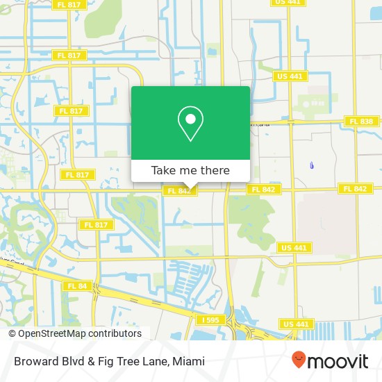 Mapa de Broward Blvd & Fig Tree Lane