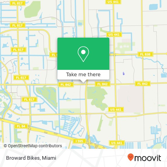 Broward Bikes map