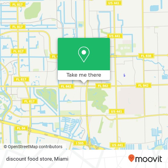 Mapa de discount food store