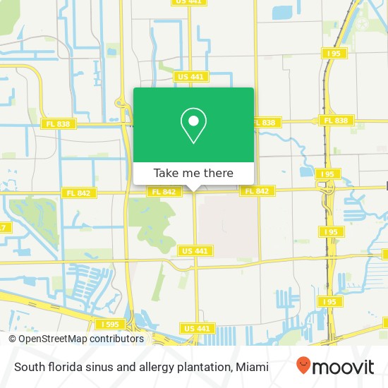 Mapa de South florida sinus and allergy plantation