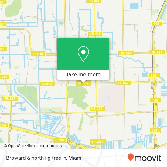 Broward & north fig tree ln map