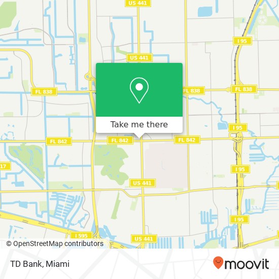 TD Bank map