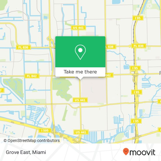 Grove East map