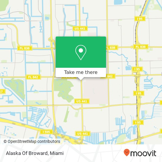 Alaska Of Broward map