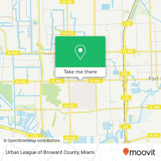 Mapa de Urban League of Broward County