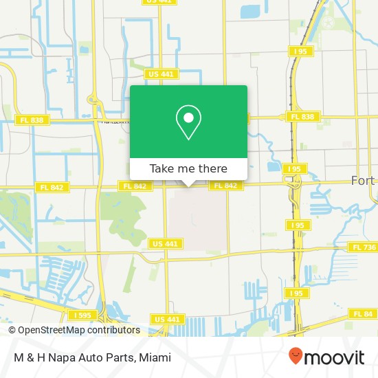 M & H Napa Auto Parts map