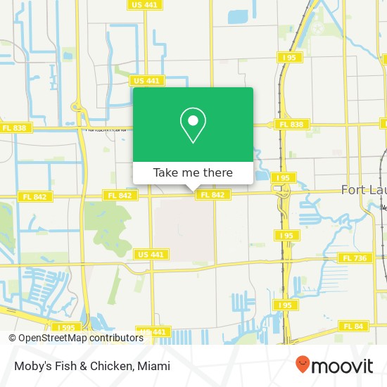 Moby's Fish & Chicken map
