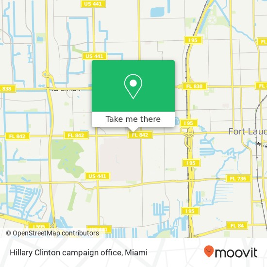 Hillary Clinton campaign office map