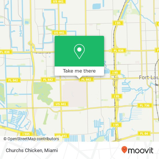 Churchs Chicken map