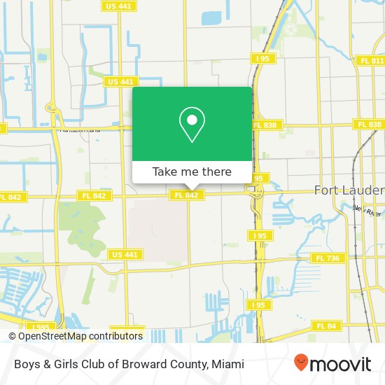 Mapa de Boys & Girls Club of Broward County