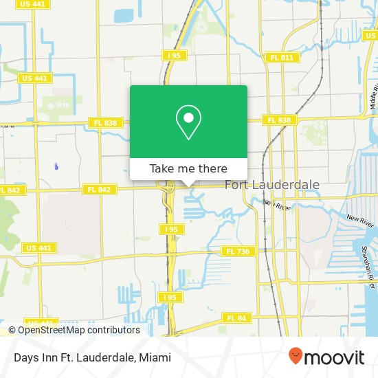 Mapa de Days Inn Ft. Lauderdale