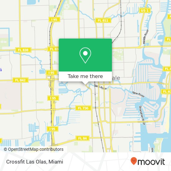 Crossfit Las Olas map