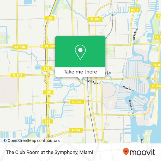 Mapa de The Club Room at the Symphony