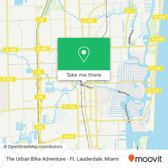 Mapa de The Urban Bike Adventure - Ft. Lauderdale