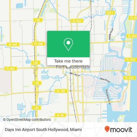 Days Inn Airport South Hollywood map